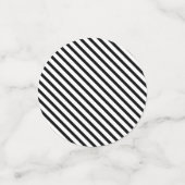 40th Birthday Photo Black White Party Confetti (Kleine voorkant)