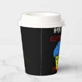 40th Over the Hill Blue Cupcake Balloons Papieren Bekers (Rechts)