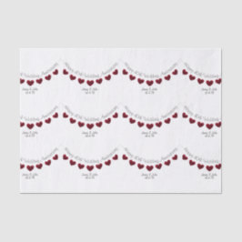 40th Ruby Wedding Jubileum gepersonaliseerd papier