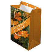 40th Wedding Jubileum Nasturtium alternatief Medium Cadeauzakje (Voorkant Gekanteld)