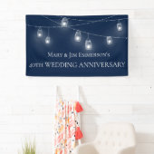 40th Wedding Jubileum - String Lights - Banner (Insitu)