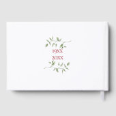 40th Wedding Ruby Anniversary Floral Greenery Gastenboek (Achterkant)