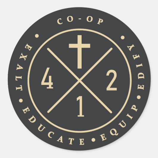 412 Ronde Sticker (Voorkant)