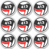 413 Antifascist Sticker Pack (Devant)