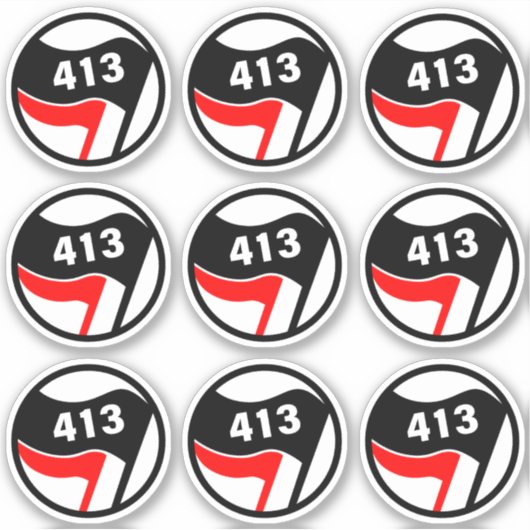 413 Antifascist Sticker Pack (Devant)
