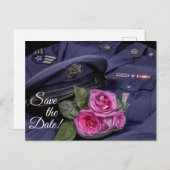 4171 - Militaire bruiloft Briefkaart (Voorkant / Achterkant)