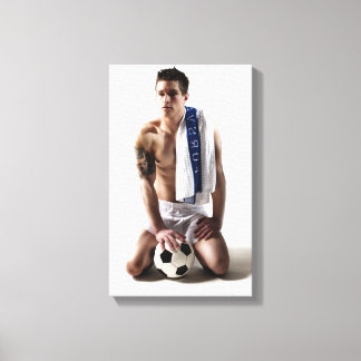 41873a Soccer Jock Canvas Afdruk