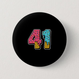 41 ijsdripmeme eenenveertig vier Gen Alpha Sl Ronde Button 5,7 Cm