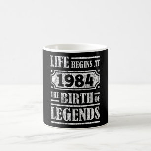 41 jaar oud 1984 Geboorte van de legende 41ste ver Koffiemok