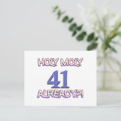 41 jaar oude design briefkaart (Staand voorkant)