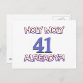 41 jaar oude design briefkaart (Voorkant / Achterkant)