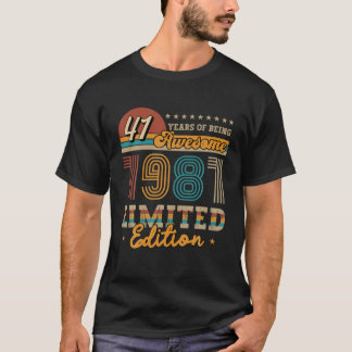 41 jaar oude  editie 1981 - Cadeauidee - Limited T-shirt