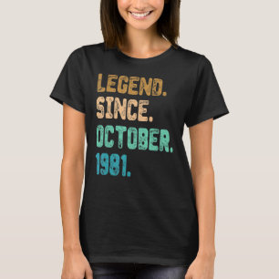 41 jaar oude legende sinds oktober 1981 41e verjaa t-shirt