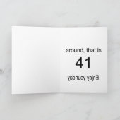 41-jarig worden kaart (Binnen)