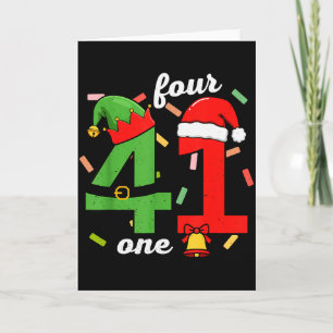 41 Kerst Grappig 4 1 Meme Vier Eén Kerstmis Jongen Kaart