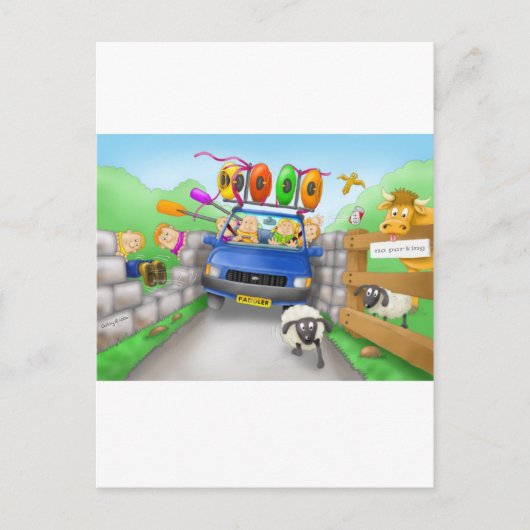 41. rijden briefkaart (Voorkant)