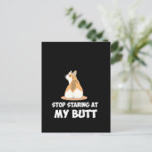 41 Stop met naar mijn kont te staren Briefkaart (Staand voorkant)