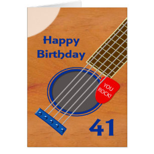 41e anniversaire Guitare Joueur Anniversaire