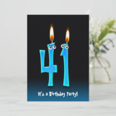 41e anniversaire Invitation de fête (Debout devant)