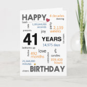 41e carte d'anniversaire (Devant)