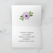 41e carte d'anniversaire avec marguerites (Intérieur)