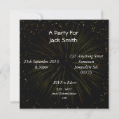 41e fête d'anniversaire Invitation avec bulles (Dos)