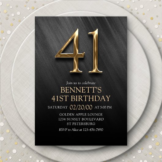 41e Invitation d'anniversaire