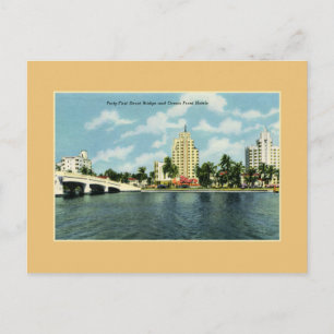 41e straatbrug, hotels Miami Beach Briefkaart