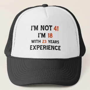 41e verjaardag design trucker pet