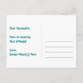 41e Verjaardag: Leuk Sterren Patroon, Regenboog 41 Briefkaart (Achterkant)