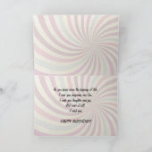 41e verjaardag met een motormeisje kaart (Binnen)