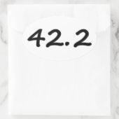 42.2k Marathon Ovaal Running stickers (4)per vel (Tas)