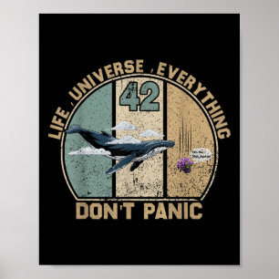 42 Antwoord Op Leven Het Universum En Alles Niet Poster
