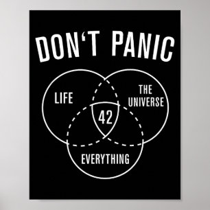 42 Antwoord Op Leven Universum En Alles Niet Pa Poster