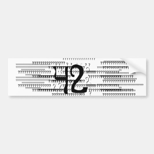 42 BUMPERSTICKER (Voorkant)