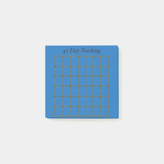 42-daagse Tracker Blue Sticky Notes (Voorkant)