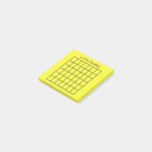 42 dagen tracker gele plakkerige notities post-it® notes (Schuin)