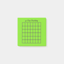 42 dagen Tracker Groene Sticky Notes