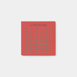 42 Day Tracking Sticky Note