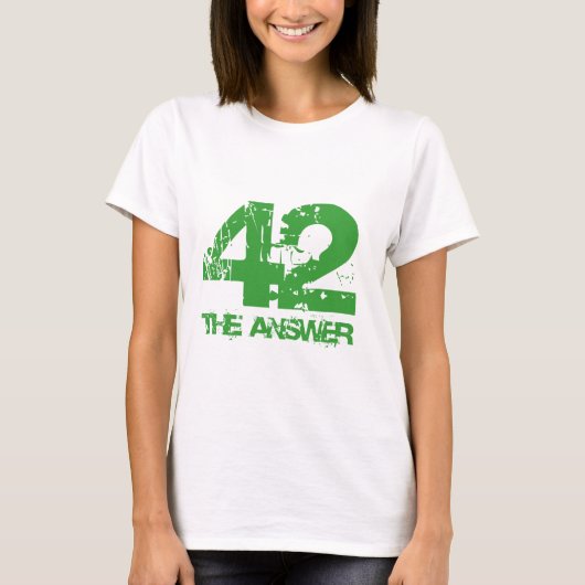 42 est le T-shirt de réponse (Devant)