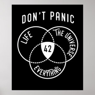 42 Het antwoord op het leven in het universum en a Poster