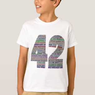 42: Het leven het Universum en Alles T-shirt