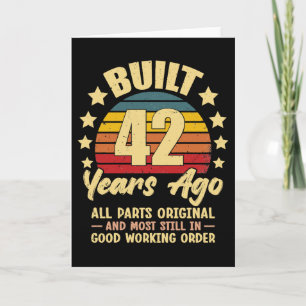 42 jaar geleden Alle onderdelen origineel 42e verj Kaart