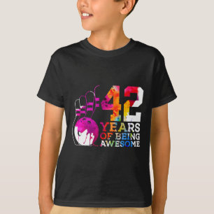 42 jaar Geweldige bowling 42ste verjaardag T-shirt