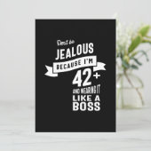 42 jaar oud - 42 jaar na geboorte Funny Gift Bedankkaart (Staand voorkant)