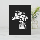 42 Jaar Oud - 42e Verjaardag Grappig Cadeau Kaart (Staand voorkant)