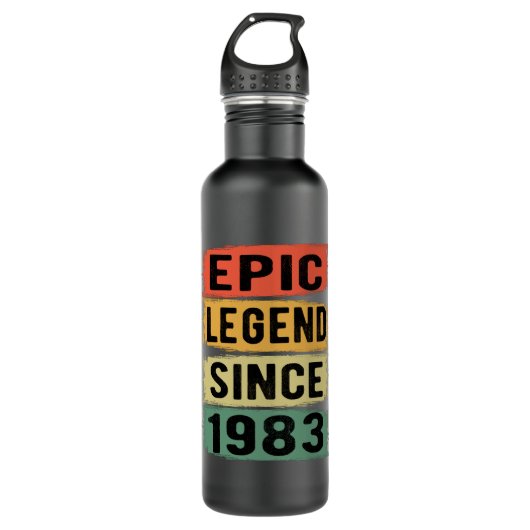 42 jaar oud Bday 1983 Epic Legend 42e verjaardag Waterfles (Voorkant)