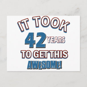 42 jaar oude design briefkaart