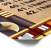 42 Lois De Ma'at - Affiche De Confessions Négative (Coin)