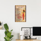 42 Lois De Ma'at - Affiche De Confessions Négative (Bureau à domicile)